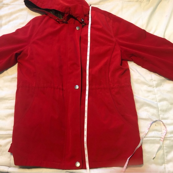 3/40$ Liz Claiborne - Bright Red Winter Coat - Picture 5 of 9